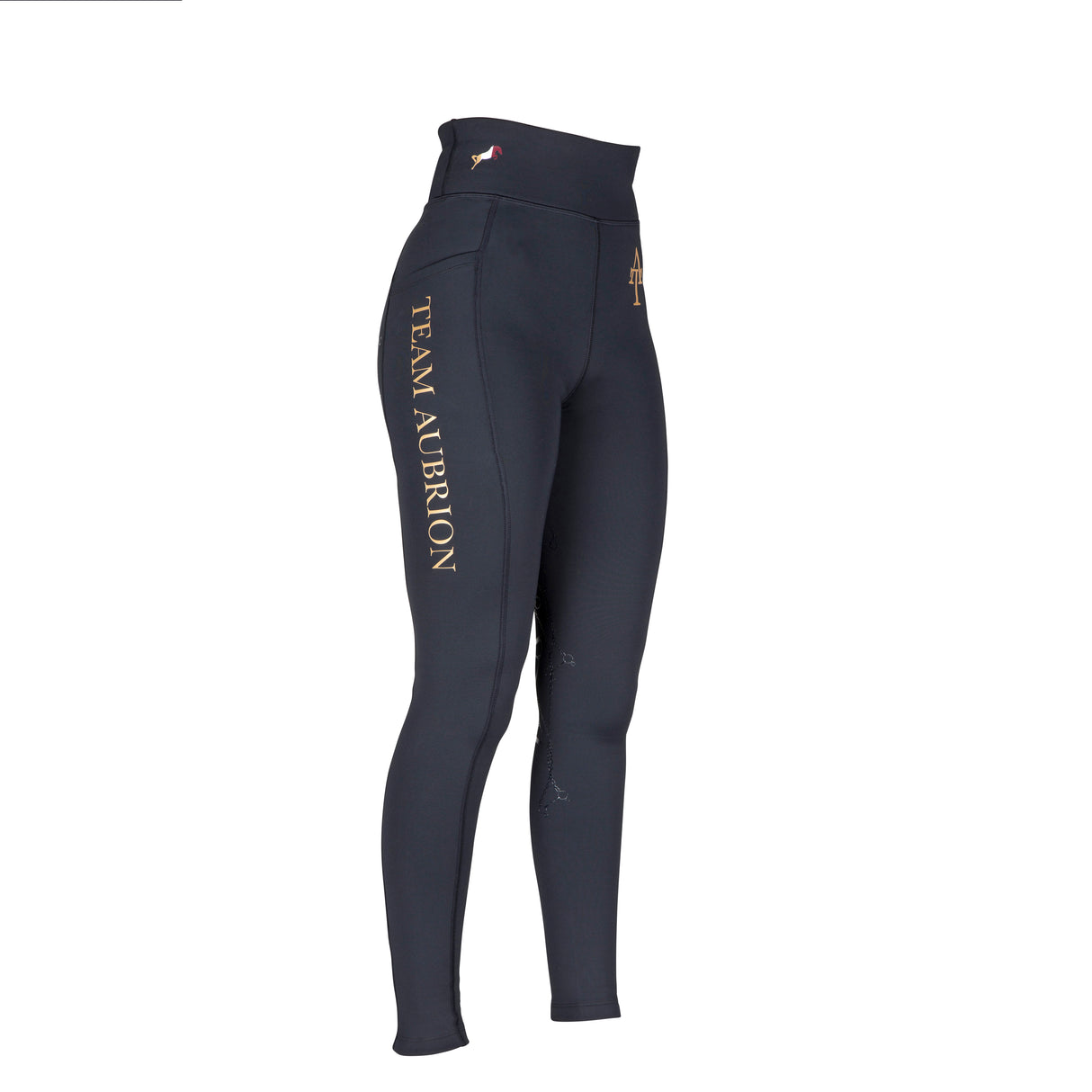 Shires Aubrion Team Winter Riding Tights #colour_black