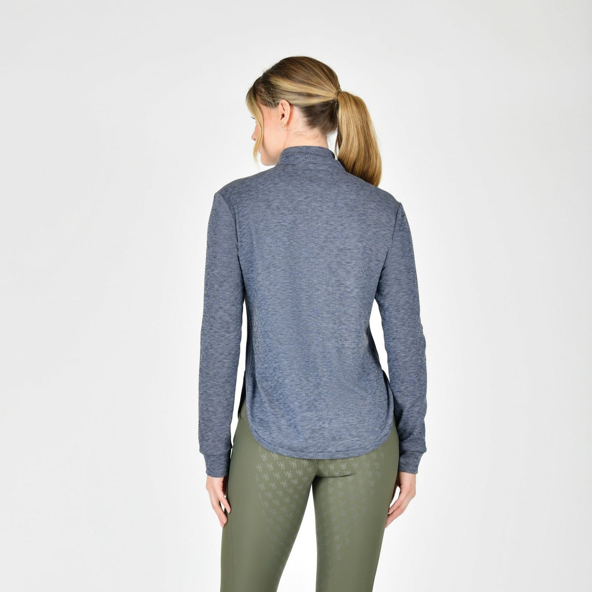 Weatherbeeta Ladies London Layer Long Sleeve Top #colour_navy-iris