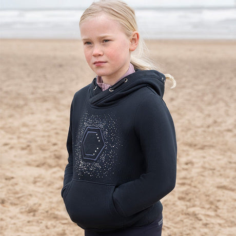 Coldstream Next Generation Children's Swanlaws Diamante Hoodie #colour_navy