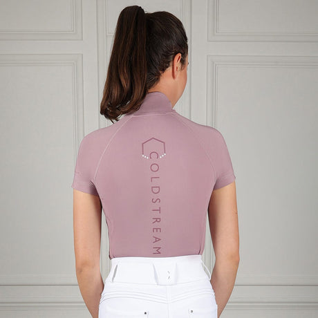 Coldstream Ladies Midlem Short Sleeve Base Layer #colour_dusky-pink