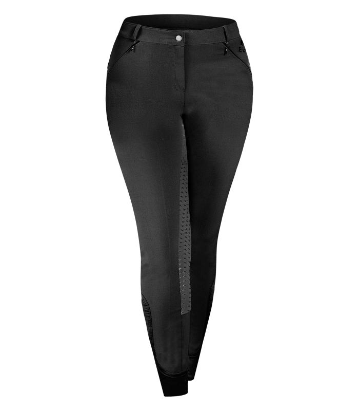 E.L.T Ladies Dahlia Silicone Riding Breeches #colour_black