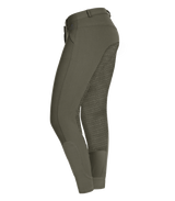 E.L.T Ladies Dahlia Silicone Riding Breeches #colour_khaki