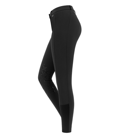 E.L.T Micro Ladies Knee Silicone Riding Breeches #colour_black