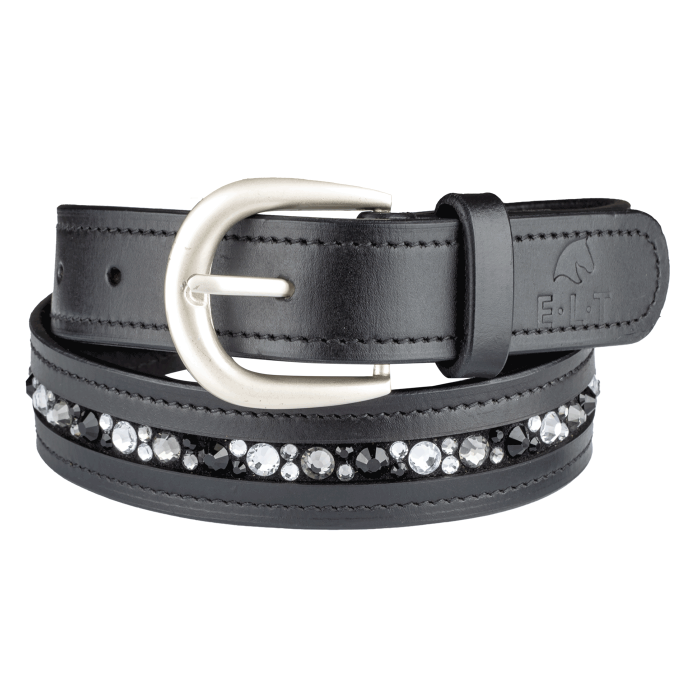 E.L.T Jewel Leather Belt #colour_black