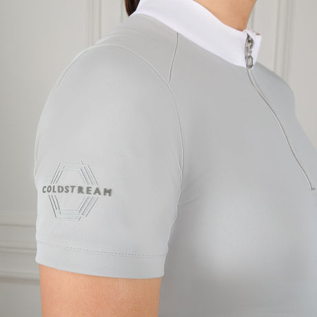 Coldstream Ladies Oxnam Competition Show Shirt #colour_pearl-grey