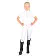 Hy Equestrian Children's Roka Royal Show Shirt #colour_white-rose-gold