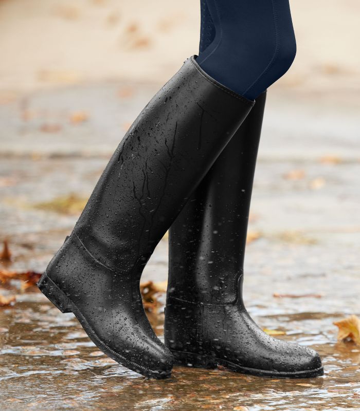 E.L.T Ladies Comfort Standard Riding Boots #colour_black