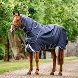 Horseware Ireland Rambo Duo Force 2.0 #colour_navy-thunderstorm-grey-silver