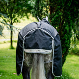 Horseware Ireland Amigo Bravo 12 XL 0g Lite Turnout Rug #colour_black-titanium-grey-silver