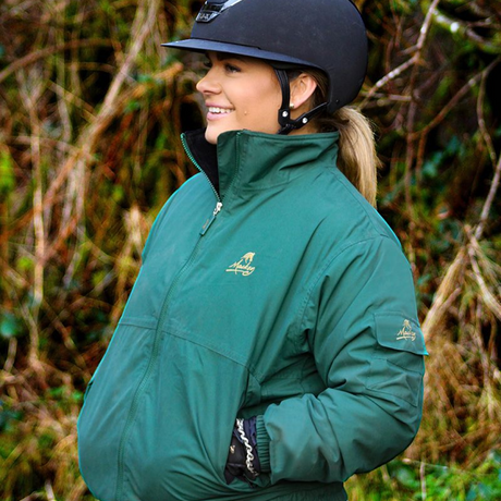 Mackey Blouson Jacket With Rear Logo #colour_green