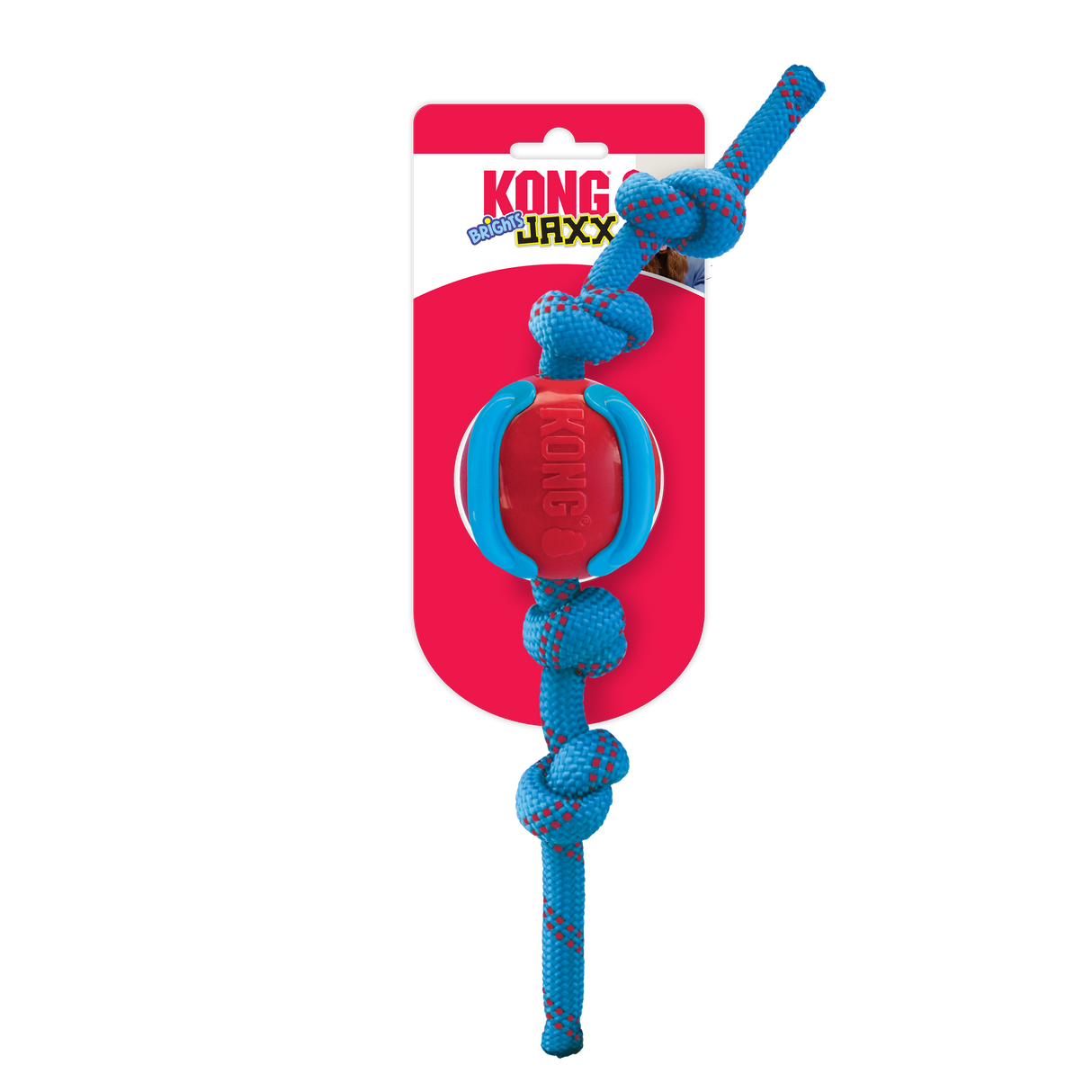 KONG Jaxx Brights Ball With Rope