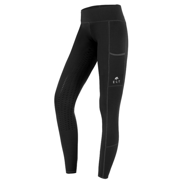 E.L.T Ella Ladies Riding Thermal Leggings #colour_black