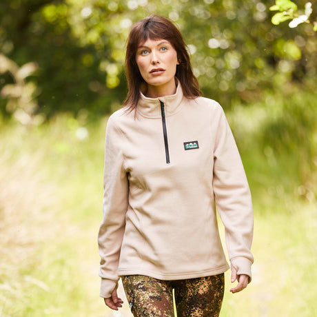 Ridgeline Womens Narvik Fleece #colour_mushroom