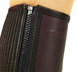 Equitheme Leather Half Chaps #colour_brown