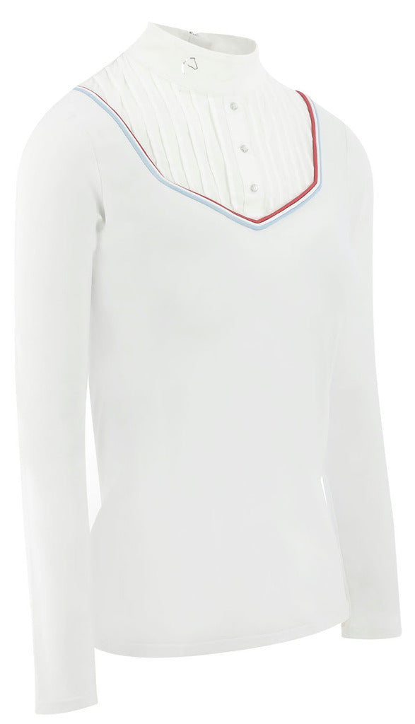 Equitheme Ladies Cabourg Polo Shirt  #colour_white