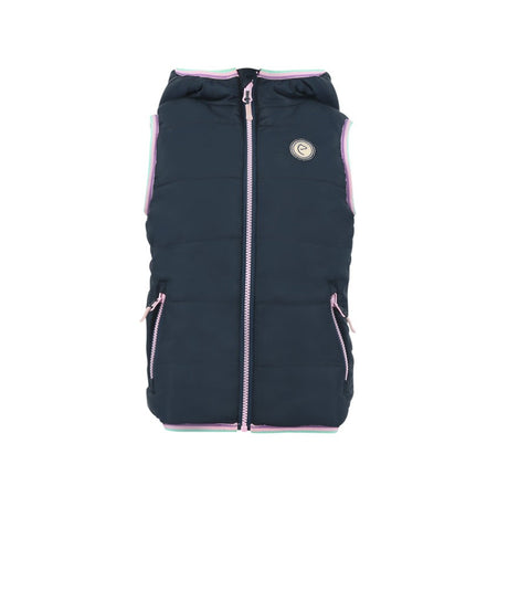 Equitheme Mady Children's Reversible Jacket #colour_navy
