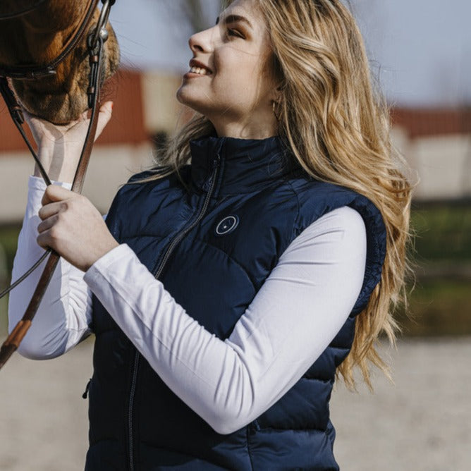 Equitheme Lina Ladies Waistcoat #colour_navy