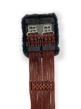 Stubben Cord Girth with Padded Stainless Steel Buckles #colour_brown