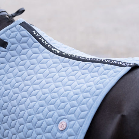 HV Polo Essential GP Saddle Pad #colour_dark-mist-blue