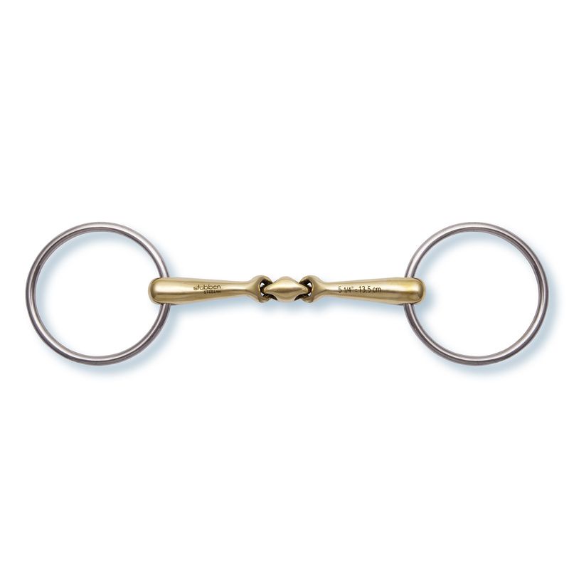 Stubben 2423 Quick Contact Loose Ring Double Broken Snaffle