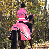 Equisafety Wrap Around High Visibility Exercise Sheet #colour_pink
