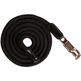 HKM Rosegold Glamour Style Lead Rope With Panic Hook #colour_black-rosegold