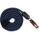 HKM Rosegold Glamour Style Lead Rope With Panic Hook #colour_deep-blue-rosegold
