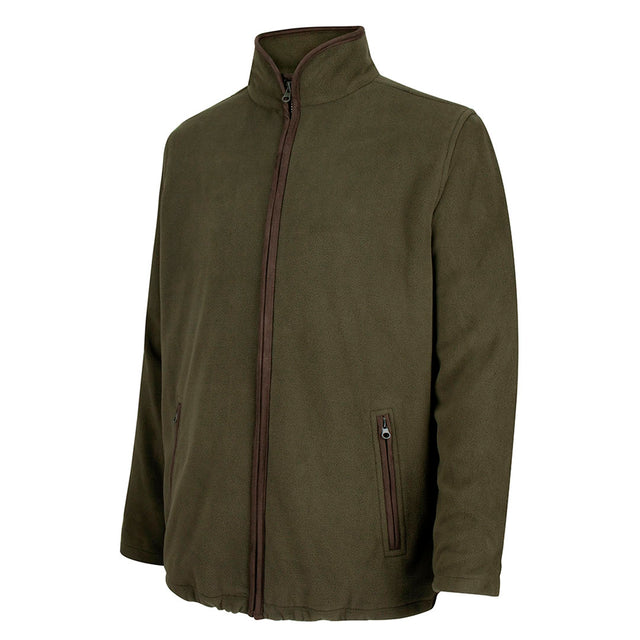 Hoggs of Fife Woodhall Men's Fleece Jacket #colour_green