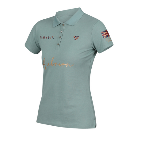 Shires Aubrion Ladies Team Polo #colour_sage