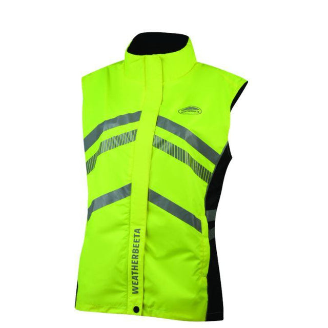 Weatherbeeta Reflective Lightweight Waterproof Vest #colour_yellow